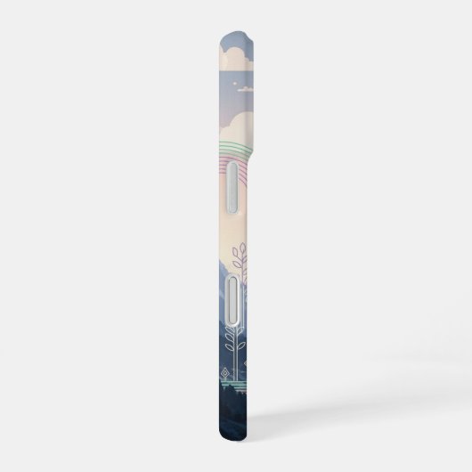 Coque iPhone 16 Retro Arcade-Style Wizard Tower (Côté droit)