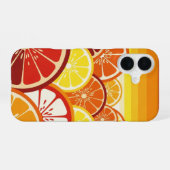 Coque iPhone 16 Retro Citrus Horizon (Verso Horizontal)