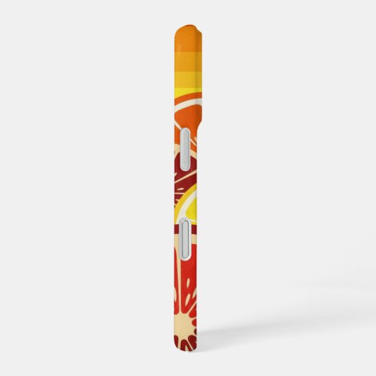 Coque iPhone 16 Retro Citrus Horizon (Côté droit)