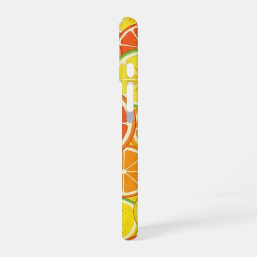Coque iPhone 16 Retro Citrus Slice (Côté gauche)