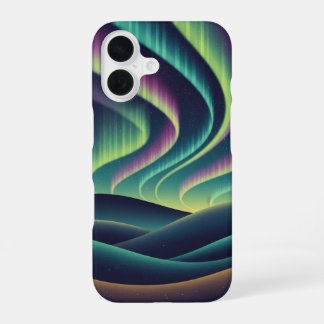 Coque iPhone 16 Rétro Collines Aurora