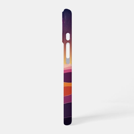 Coque iPhone 16 Retro Cosmic Hills (Côté gauche)