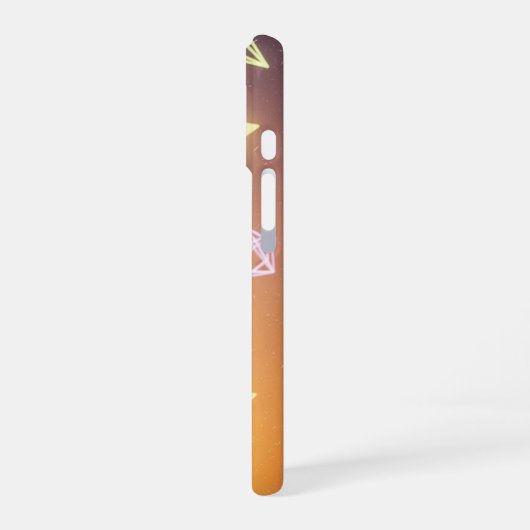 Coque iPhone 16 Retro Floating Cliffs Pixel Art (Côté gauche)