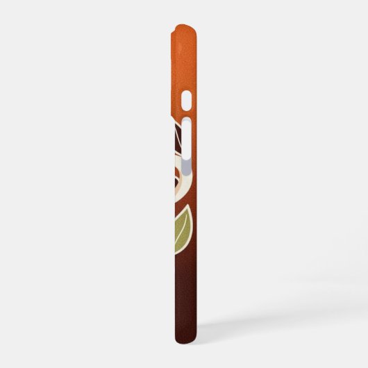 Coque iPhone 16 Retro Floral Coffee Cup (Côté gauche)