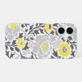 Coque iPhone 16 Retro Floral Damask (Verso Horizontal)