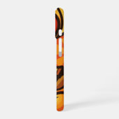 Coque iPhone 16 Retro Fruit Waves (Côté gauche)