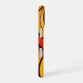 Coque iPhone 16 Retro Fruit Waves (Côté droit)