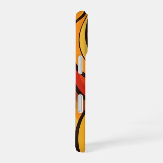 Coque iPhone 16 Retro Fruit Waves (Côté droit)