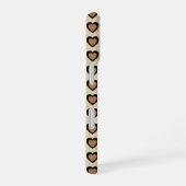 Coque iPhone 16 Retro Hearts Leopard (Côté droit)