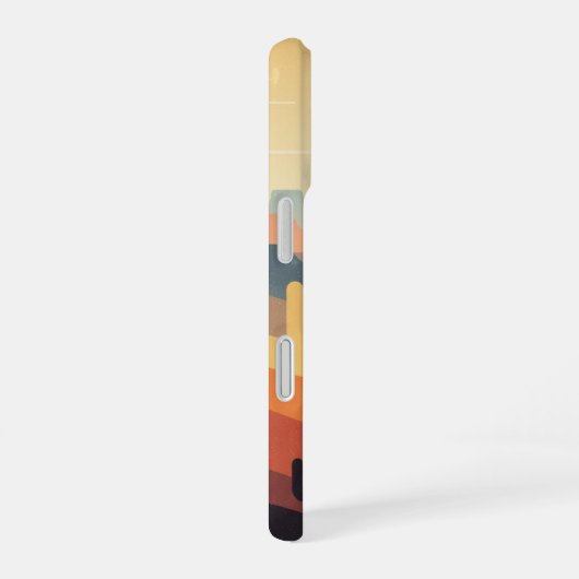 Coque iPhone 16 Retro Layered Canyons (Côté droit)