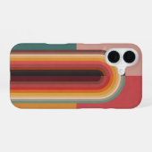 Coque iPhone 16 Retro Minimalist Arch Illustration (Verso Horizontal)