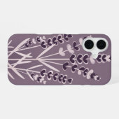 Coque iPhone 16 Retro Minimalist Lavender Stems (Verso Horizontal)