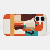 Coque iPhone 16 Retro Moka Pot (Verso Horizontal)