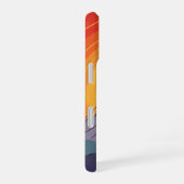 Coque iPhone 16 Retro Mountain Sunset (Côté droit)