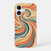 Coque iPhone 16 Retro Ocean Currents (Verso)