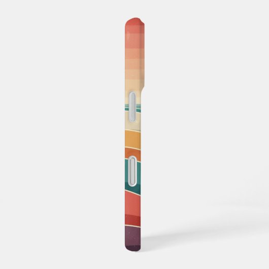 Coque iPhone 16 Retro Ocean Layers (Côté droit)