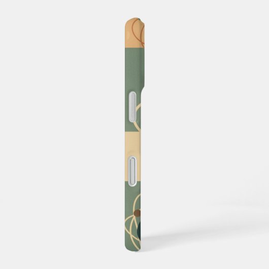 Coque iPhone 16 Retro Orbital Circles Pattern (Côté droit)