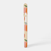 Coque iPhone 16 Retro Peach Motif with Grainy Texture (Côté gauche)