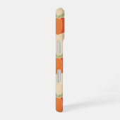 Coque iPhone 16 Retro Peach Motif with Grainy Texture (Côté droit)