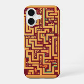 Coque iPhone 16 Retro Pixel Maze (Verso)