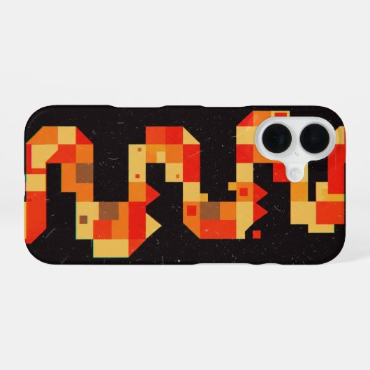 Coque iPhone 16 Retro Pixel Path (Verso Horizontal)