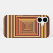 Coque iPhone 16 Retro Pixel Tunnel (Verso Horizontal)