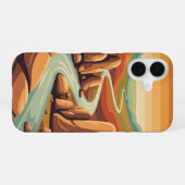 Coque iPhone 16 Retro Riverstones Vallée (Verso Horizontal)