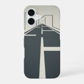 Coque iPhone 16 Retro Road Divider Lines (Verso)