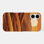 Coque iPhone 16 Retro Sunset Hills (Verso Horizontal)