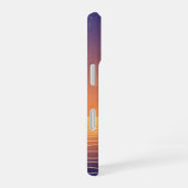 Coque iPhone 16 Retro Sunset Horizon (Côté droit)