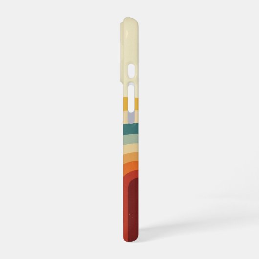 Coque iPhone 16 Retro Wave Arches (Côté gauche)