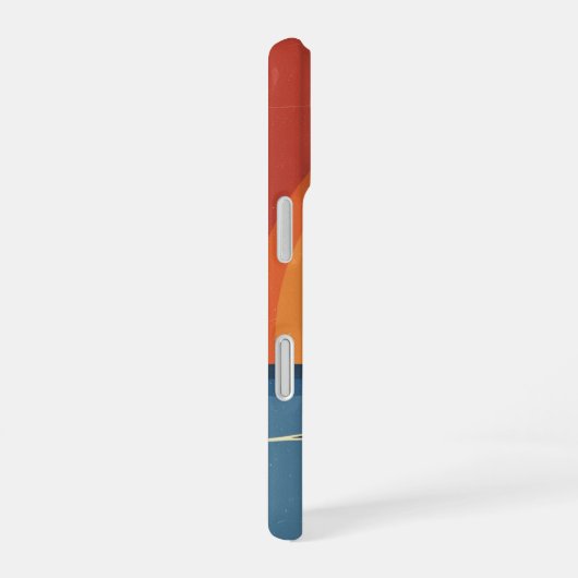 Coque iPhone 16 Retro Wave Crest (Côté droit)