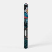 Coque iPhone 16 Retro Wave Sunset (Côté droit)