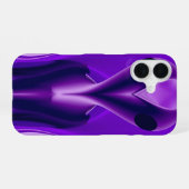 Coque iPhone 16 Rêves arc-en-ciel violet 3D, Alien (Verso Horizontal)
