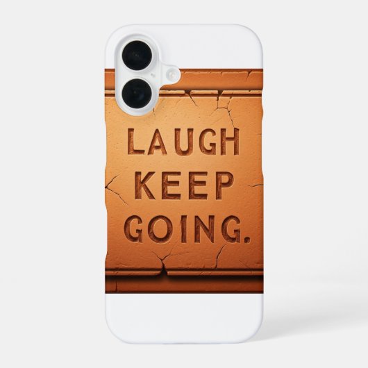 Coque iPhone 16 Rire Continuer (Verso)