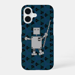 Coque iPhone 16 Robot Flûte