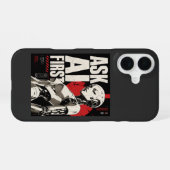 Coque iPhone 16 Robot humanoïde IA Design Technologique Futuriste (Verso Horizontal)