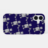 Coque iPhone 16 Robot Trompette (Verso Horizontal)