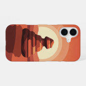 Coque iPhone 16 Roche de grès vintage (Verso Horizontal)