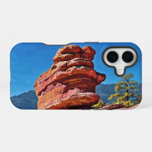 Coque iPhone 16 Roche équilibrée au jardin des dieux