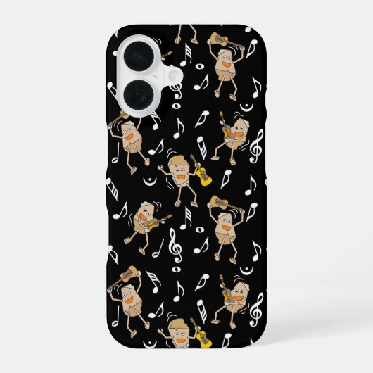 Coque iPhone 16 Rocks de guitare (Verso)