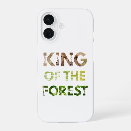 Coque iPhone 16 Roi de la Forêt (Verso)