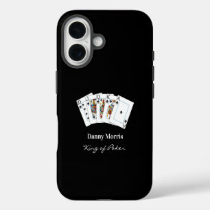 Coque iPhone 16 Roi de main de poker