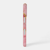 Coque iPhone 16 Rosaline Royale Luxe Fard Rose Marbre Or (Côté droit)
