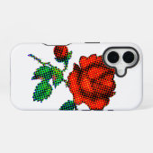 Coque iPhone 16 Rose Bloom Semitonie Beaux-Arts (Verso Horizontal)