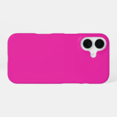 Coque iPhone 16 Rose chaud (Verso Horizontal)