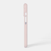 Coque iPhone 16 Rose Gold & Blush Pink Marble subtil Personnalisé (Côté gauche)