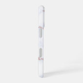 Coque iPhone 16 Rose Gold & Blush Pink Marble subtil Personnalisé (Côté droit)