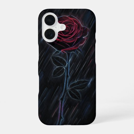 Coque iPhone 16 Rose Lumineuse (Verso)