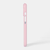 Coque iPhone 16 Rose Pâle Grandes Initiales Monogramme Simple Mini (Côté gauche)